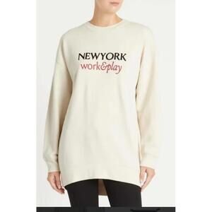 frame Cream NEWYORK work&play Long Sleeve Sweatshirt soft oversized XS